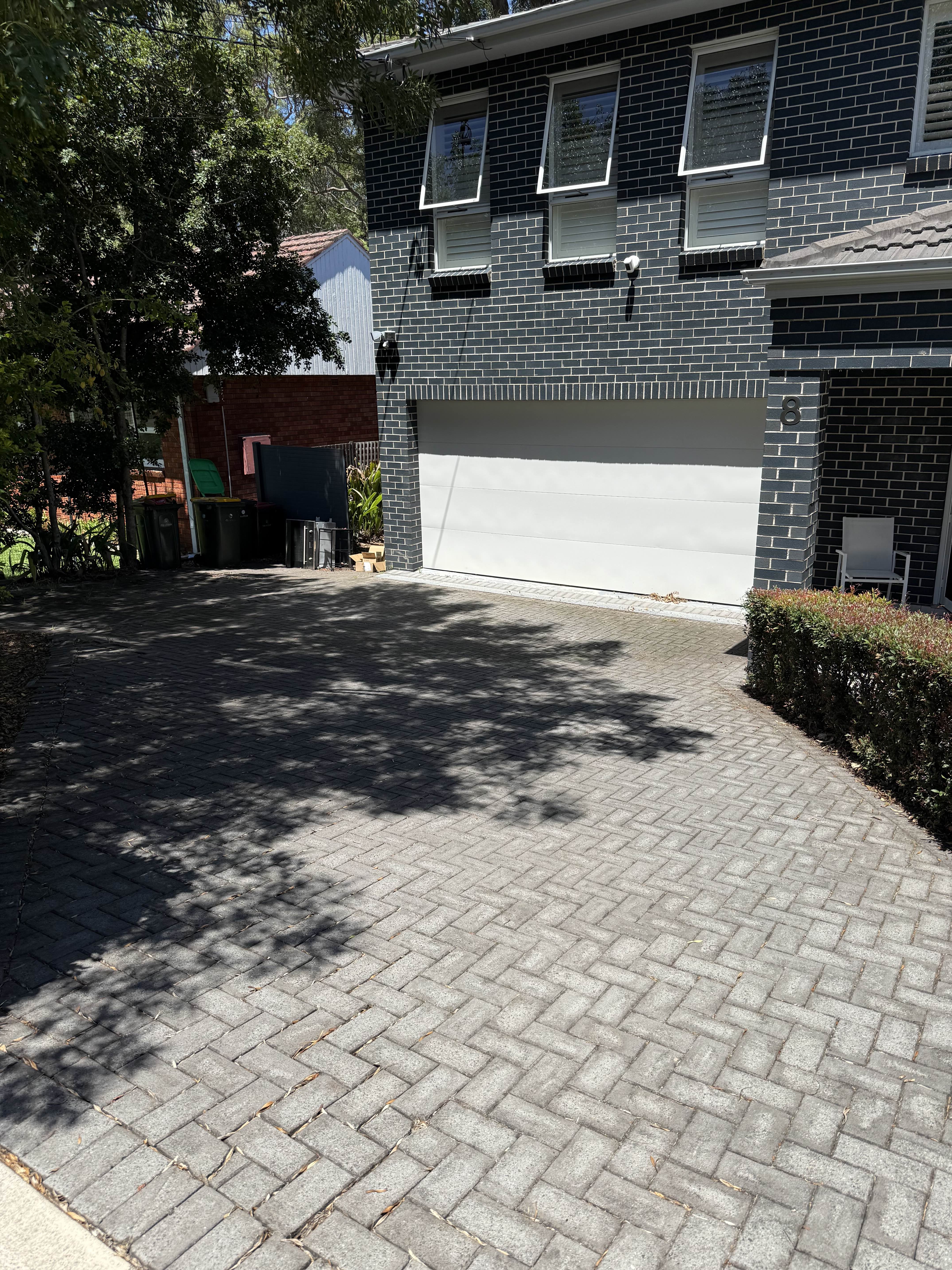 Before pressure washing